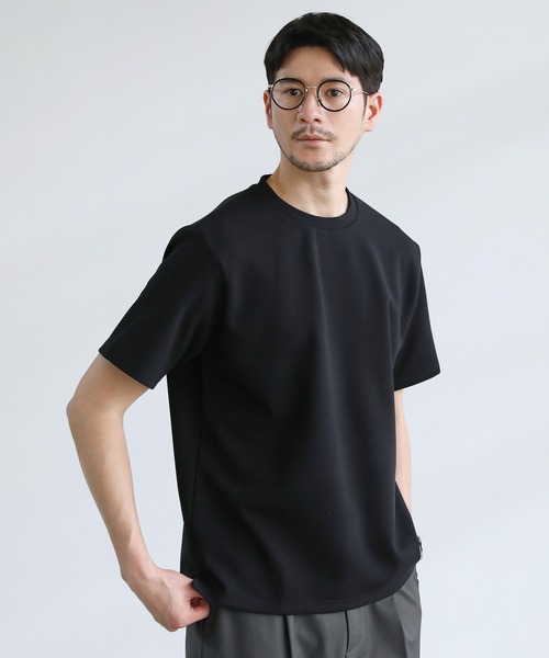 SPU(スプ)の「抗菌防臭・接触冷感コットンポンチカットソー(Tシャツ/カットソー・メンズ・グレー/ブラック/ホワイト・M/XL/L/S)」の1枚目の写真