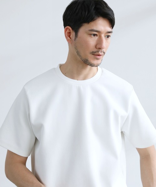 SPU(スプ)の「抗菌防臭・接触冷感コットンポンチカットソー(Tシャツ/カットソー・メンズ・グレー/ブラック/ホワイト・M/XL/L/S)」の21枚目の写真