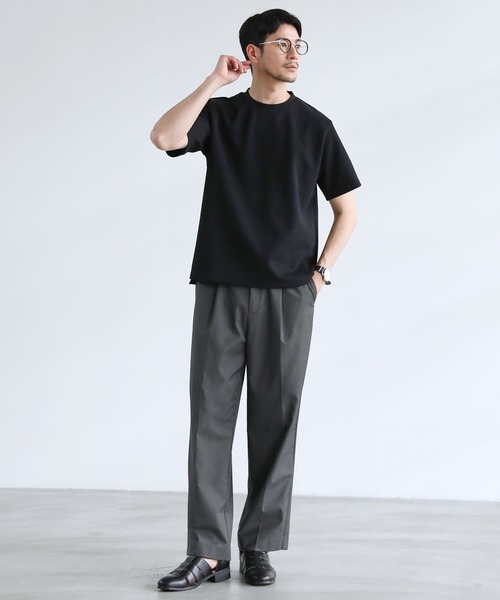 SPU(スプ)の「抗菌防臭・接触冷感コットンポンチカットソー(Tシャツ/カットソー・メンズ・グレー/ブラック/ホワイト・M/XL/L/S)」の4枚目の写真