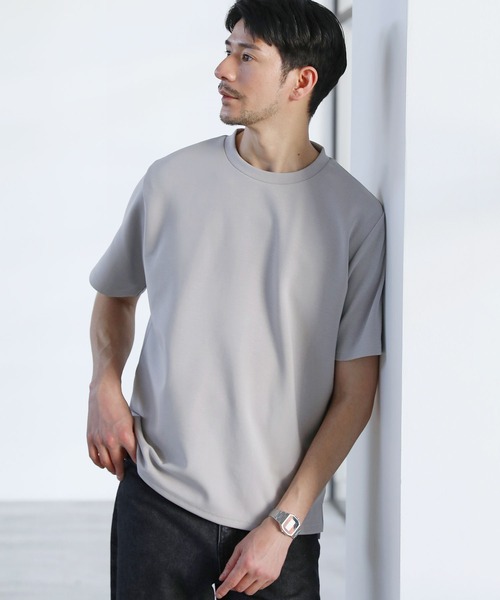 SPU(スプ)の「抗菌防臭・接触冷感コットンポンチカットソー(Tシャツ/カットソー・メンズ・グレー/ブラック/ホワイト・M/XL/L/S)」の6枚目の写真