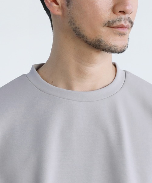 SPU(スプ)の「抗菌防臭・接触冷感コットンポンチカットソー(Tシャツ/カットソー・メンズ・グレー/ブラック/ホワイト・M/XL/L/S)」の13枚目の写真