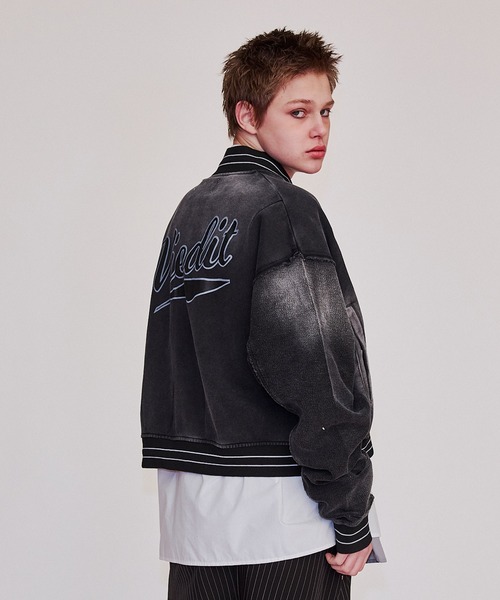 セール】Urban grunge sweatshirt stadium jacket/アーバングランジ