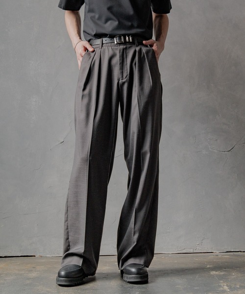 HARE（ハレ）の「【SET UP対応】2タックストレートトラウザー(HARE)（スラックス・メンズ・グレー/ブラウン/グレー系その他・MEDIUM/SMALL）」の15枚目の写真