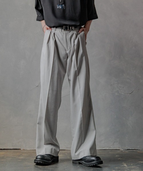 HARE（ハレ）の「【SET UP対応】2タックストレートトラウザー(HARE)（スラックス・メンズ・グレー/ブラウン/グレー系その他・MEDIUM/SMALL）」の12枚目の写真