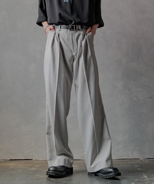 HARE（ハレ）の「【SET UP対応】2タックストレートトラウザー(HARE)（スラックス・メンズ・グレー/ブラウン/グレー系その他・MEDIUM/SMALL）」の13枚目の写真