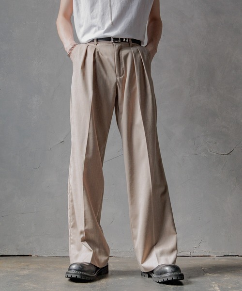 HARE（ハレ）の「【SET UP対応】2タックストレートトラウザー(HARE)（スラックス・メンズ・グレー/ブラウン/グレー系その他・MEDIUM/SMALL）」の17枚目の写真