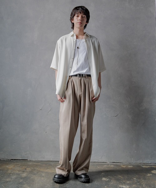 HARE（ハレ）の「【SET UP対応】2タックストレートトラウザー(HARE)（スラックス・メンズ・グレー/ブラウン/グレー系その他・MEDIUM/SMALL）」の10枚目の写真