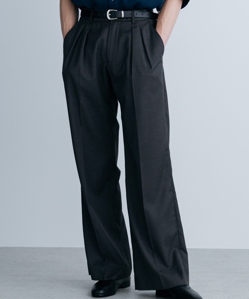 HARE（ハレ）の「【SET UP対応】2タックストレートトラウザー(HARE)（スラックス・メンズ・グレー/ブラウン/グレー系その他・MEDIUM/SMALL）」の22枚目の写真