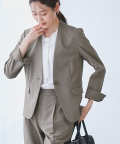 アニュアンス　リネンダブルボタンジャケット リネンダブルジャケット（テーラードジャケット）｜anuans（ア