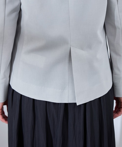 UV対応】【リネンライク・シリーズ】ノーラペルジャケット/通勤