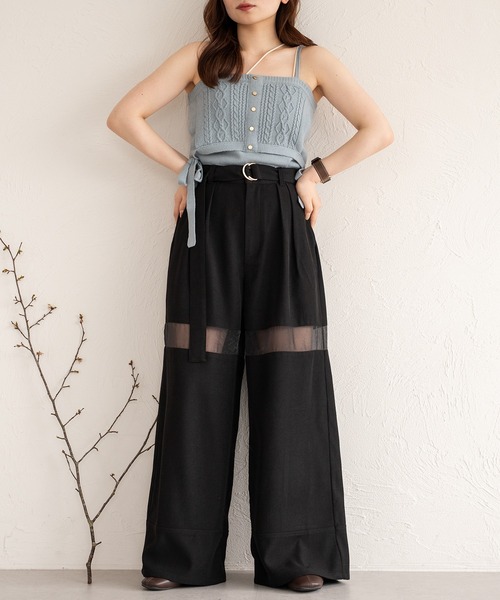 パンツ Sheer Cut 2way Drawstring Pants パンツ Sheer Cut 2way Drawstring Pants Sheer Cut 2way