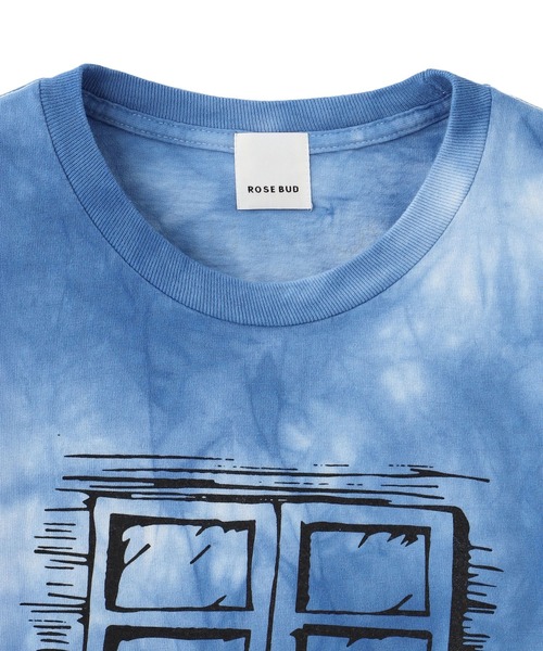 ROSE BUD(ローズバッド)の「TYE DYE CAT T SHIRT(Tシャツ/カットソー・レディース・ブルー・ONE SIZE)」の3枚目の写真