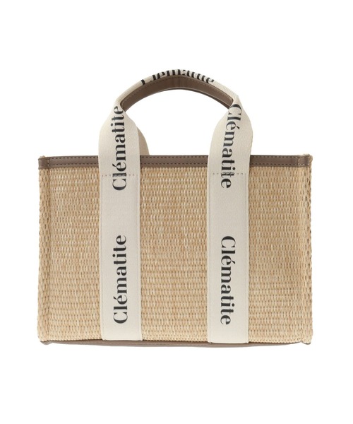 earth music&ecology（アースミュージックアンドエコロジー）の「ロゴテープトートバッグ（トートバッグ・レディース・ナチュラル/アイボリー・FREE）」の2枚目の写真