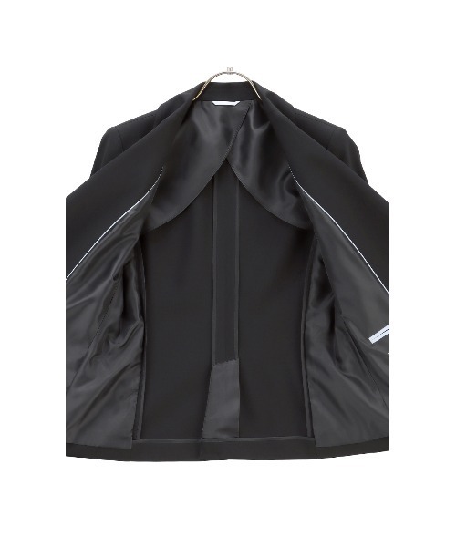 AOYAMA(アオヤマ)の「【テーラードジャケット】自宅で洗える!ベーシックジャケット・黒/無地|セットアップ対応可|リクルートからビジネスまで!(スーツジャケット・レディース・ブラック・15号/13号/11号/9号/7号/5号/17号)」の4枚目の写真