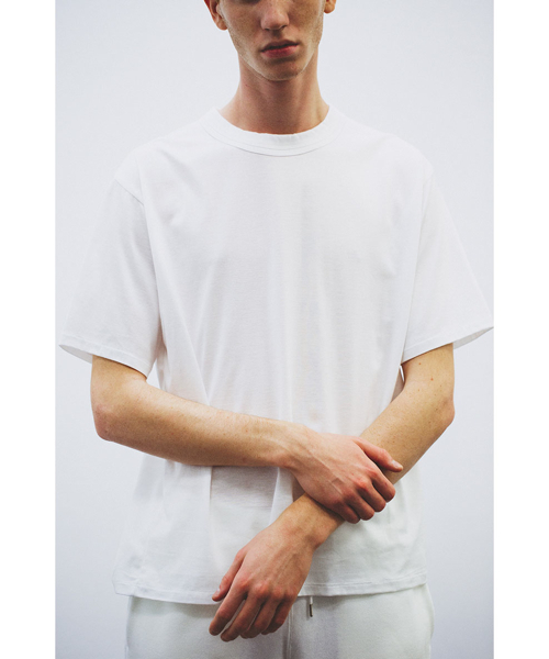 10 by juha stable garments(テンバイユハ ステーブルガーメンツ)の「DOUBLE BINDER TEE(Tシャツ/カットソー)」|ホワイト