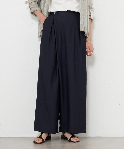 BEARDSLEY（ビアズリー）の「ラップワイドパンツ（その他パンツ・レディース・カーキ/ネイビー・FREE）」の2枚目の写真