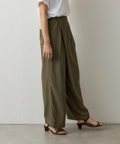 BEARDSLEY（ビアズリー）の「ラップワイドパンツ（その他パンツ・レディース・カーキ/ネイビー・FREE）」の17枚目の写真
