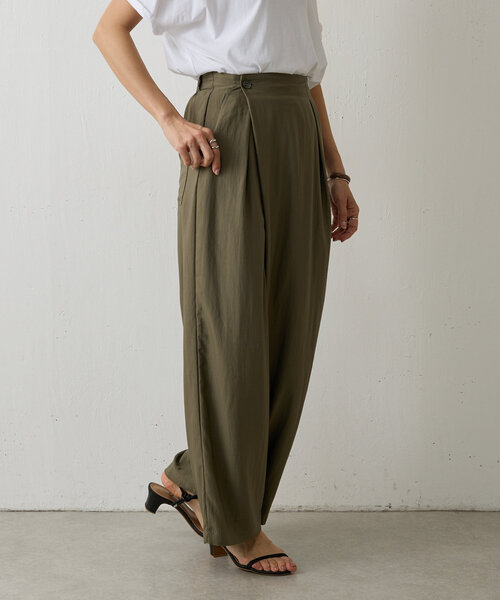 BEARDSLEY（ビアズリー）の「ラップワイドパンツ（その他パンツ・レディース・カーキ/ネイビー・FREE）」の18枚目の写真