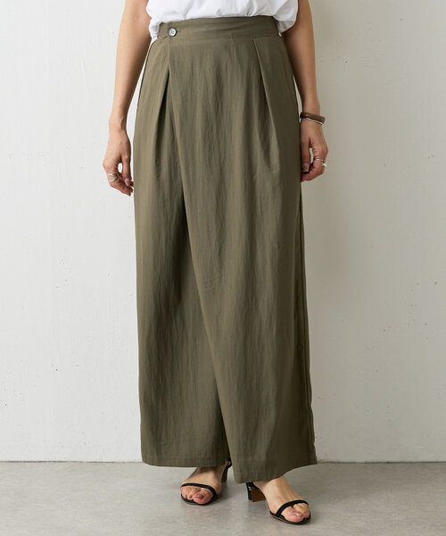BEARDSLEY（ビアズリー）の「ラップワイドパンツ（その他パンツ・レディース・カーキ/ネイビー・FREE）」の19枚目の写真