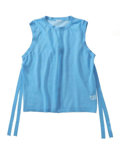 ALLONGE sheer sleeveless pull(シアースリーブレスプルオーバー