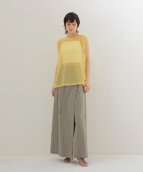 DRESSLAVE（ドレスレイブ）の「ALLONGE sheer sleeveless pull(シアースリーブレスプルオーバー)（ニット/セーター・レディース・ホワイト/グレー/イエロー/ブルー・38）」の9枚目の写真