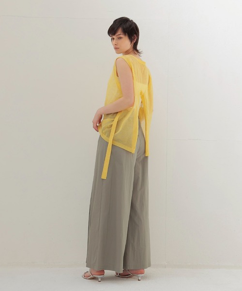 DRESSLAVE（ドレスレイブ）の「ALLONGE sheer sleeveless pull(シアースリーブレスプルオーバー)（ニット/セーター・レディース・ホワイト/グレー/イエロー/ブルー・38）」の10枚目の写真