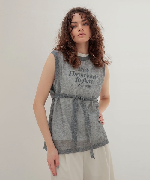 DRESSLAVE（ドレスレイブ）の「ALLONGE sheer sleeveless pull(シアースリーブレスプルオーバー)（ニット/セーター・レディース・ホワイト/グレー/イエロー/ブルー・38）」の13枚目の写真