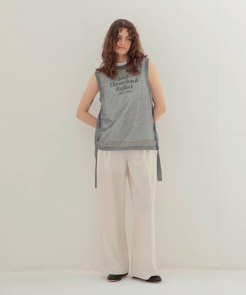 DRESSLAVE（ドレスレイブ）の「ALLONGE sheer sleeveless pull(シアースリーブレスプルオーバー)（ニット/セーター・レディース・ホワイト/グレー/イエロー/ブルー・38）」の18枚目の写真