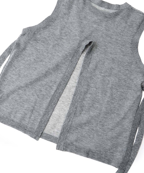 ニット セーター ALLONGE sheer sleeveless pull(シアースリーブレスプルオーバー) レディース DRESSLAVE ニット セーター ALLONGE sheer sleeveless pull