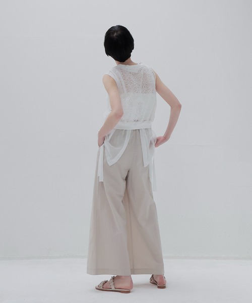 ALLONGE sheer sleeveless pull(シアースリーブレスプルオーバー