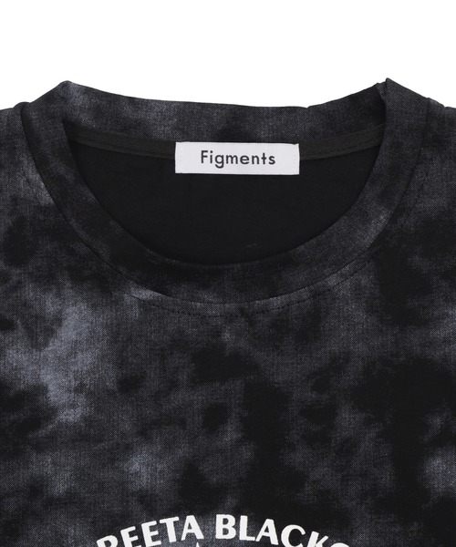 Figments(フィグメンツ)の「ゴシックロゴタイダイビッグT(Tシャツ/カットソー・レディース・ブラック/グレー・FREE)」の4枚目の写真