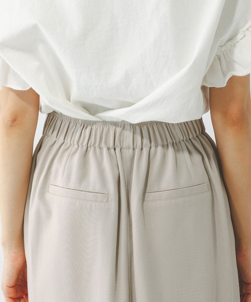 GLOBAL WORK（グローバルワーク）の「スタイルアップリネンIラインスカート/290046（スカート・レディース・ブラック/グレー系その他/オリーブ・MEDIUM/LARGE）」の14枚目の写真