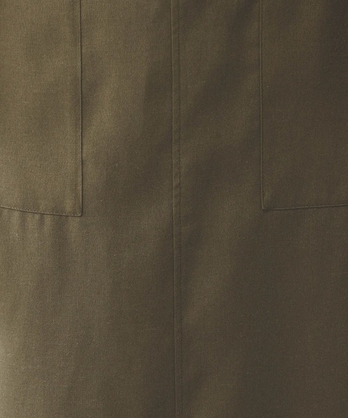 GLOBAL WORK（グローバルワーク）の「スタイルアップリネンIラインスカート/290046（スカート・レディース・ブラック/グレー系その他/オリーブ・MEDIUM/LARGE）」の8枚目の写真