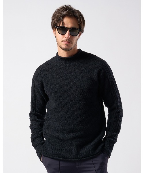 combination knit crew（ニット/セーター）｜wjk（ダヴルジェイケイ