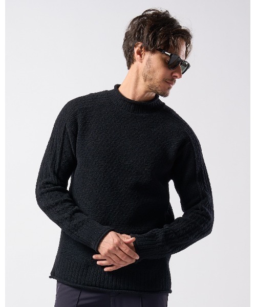 combination knit crew（ニット/セーター）｜wjk（ダヴルジェイケイ