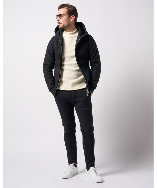 wjk（ダヴルジェイケイ）の「combination knit crew（ニット/セーター・メンズ・ブラック×グレー/ブラック/ホワイト・SMALL/MEDIUM/LARGE/X-LARGE）」の15枚目の写真