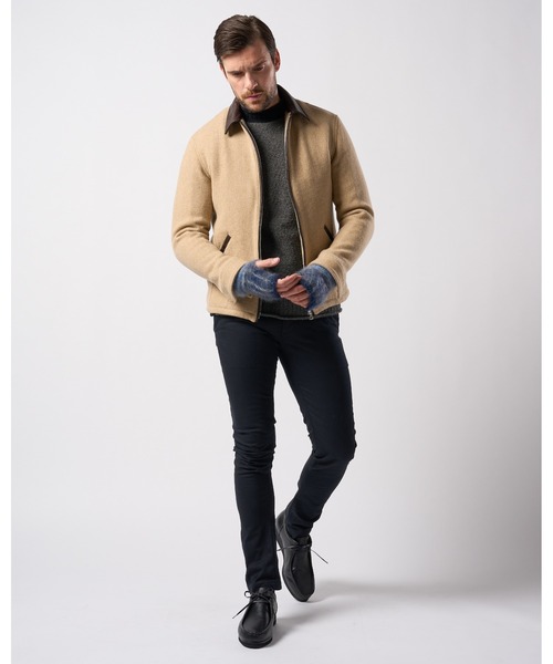 wjk（ダヴルジェイケイ）の「combination knit crew（ニット/セーター・メンズ・ブラック×グレー/ブラック/ホワイト・SMALL/MEDIUM/LARGE/X-LARGE）」の19枚目の写真