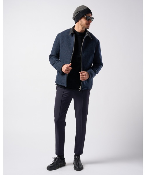 wjk（ダヴルジェイケイ）の「combination knit crew（ニット/セーター・メンズ・ブラック×グレー/ブラック/ホワイト・SMALL/MEDIUM/LARGE/X-LARGE）」の21枚目の写真