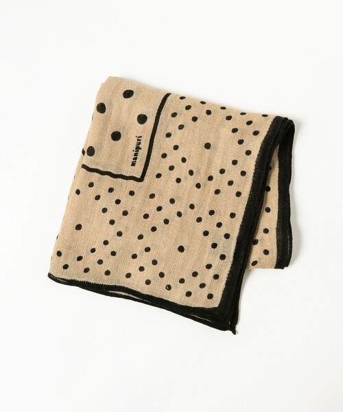 manipuri(マニプリ)の「manipuri / ジオメトリック ドット ストール(ストール/ショール・レディース・ベージュ・ONE SIZE)」の8枚目の写真