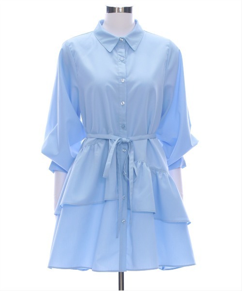 clear（クリア）の「マルチwayリボン付きミニワンピ&ビスチェセット[チュール アシメ ガーリー セットアップ]≪再入荷≫（ワンピース・レディース・オフホワイト/サックスブルー/イエロー・F）」の17枚目の写真