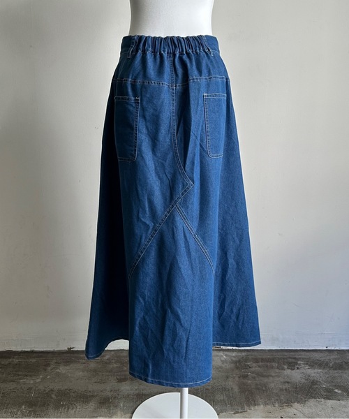 vent blanc(ヴァンブラン)の「SF : denicher 6oz DENIMフロントタックSK(デニムスカート・レディース・インディゴブルー/ダークインディゴブルー・FREE)」の11枚目の写真