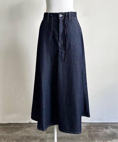 vent blanc(ヴァンブラン)の「SF : denicher 6oz DENIMフロントタックSK(デニムスカート・レディース・インディゴブルー/ダークインディゴブルー・FREE)」の15枚目の写真