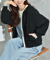 INTERPLANET | 超軽量ラメ配色ラインパーカー(パーカー)