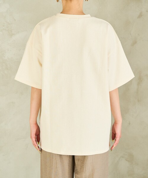 AMERI◆Tシャツ/FREE/コットン/BEG/無地/01410360900 グッドウェア】USAコットン 無地 ポケット ショートスリーブ T