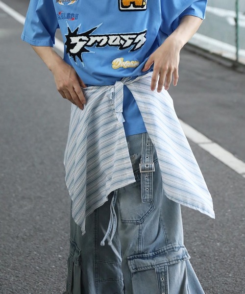 HOOK（フック）の「【HOOK】幾何学柄　腰巻（その他パンツ・メンズ・ブルー系その他/ホワイト系その他2/ブラウン/ピンク/グリーン/ブルー系その他4/ブルー系その他3/ブルー系その他2/ブラック系その他2/ブラック系その他/ホワイト系その他・FREE）」の3枚目の写真