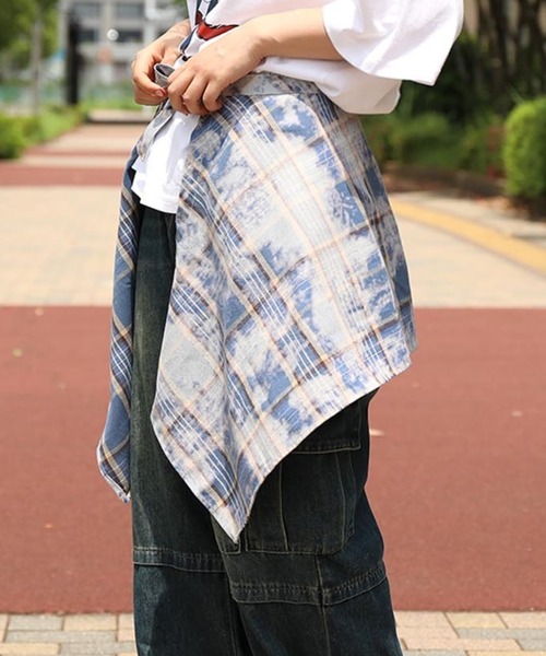 HOOK（フック）の「【HOOK】幾何学柄　腰巻（その他パンツ・メンズ・ブルー系その他/ホワイト系その他2/ブラウン/ピンク/グリーン/ブルー系その他4/ブルー系その他3/ブルー系その他2/ブラック系その他2/ブラック系その他/ホワイト系その他・FREE）」の9枚目の写真