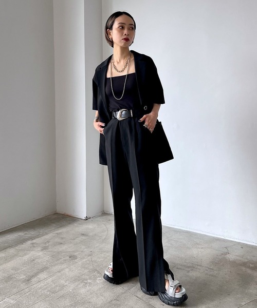 PAGEBOY(ページボーイ)の「ライトテーラードジャケット(テーラードジャケット・レディース・グレー/ブラック/ベージュ系その他・FREE)」の5枚目の写真