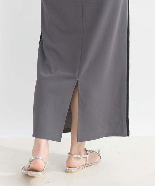 Lo-Fi（ローファイ）の「【WEB限定】カットジャージータイトスカート（スカート・レディース・チャコールグレー/ブラック・M）」の21枚目の写真