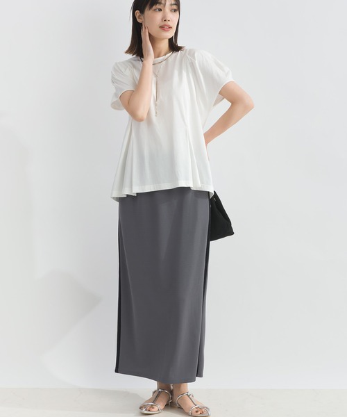 Lo-Fi（ローファイ）の「【WEB限定】カットジャージータイトスカート（スカート・レディース・チャコールグレー/ブラック・M）」の17枚目の写真