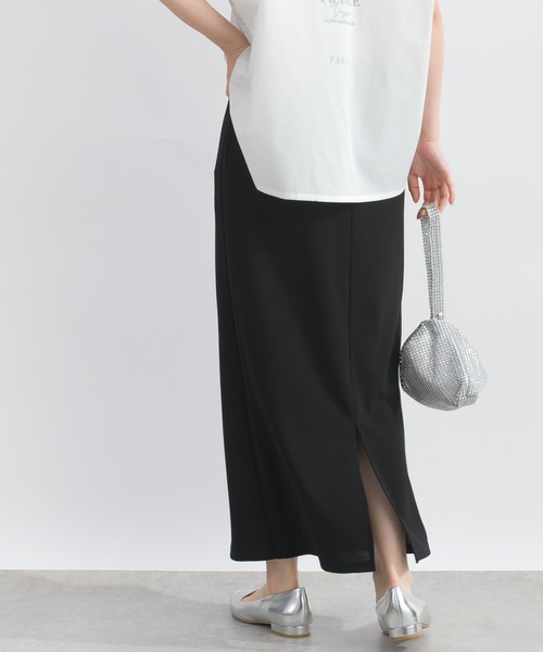 Lo-Fi（ローファイ）の「【WEB限定】カットジャージータイトスカート（スカート・レディース・チャコールグレー/ブラック・M）」の5枚目の写真